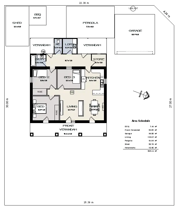 Floorplan of Homely house listing, 3 Commercial Road, Strathalbyn SA 5255