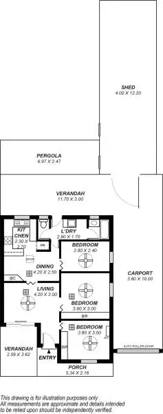 Floorplan of Homely house listing, 64 Mainwaring Crescent, Davoren Park SA 5113