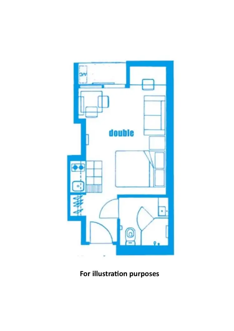 Floorplan of Homely apartment listing, Apt 402, 304 Waymouth Street, Adelaide SA 5000