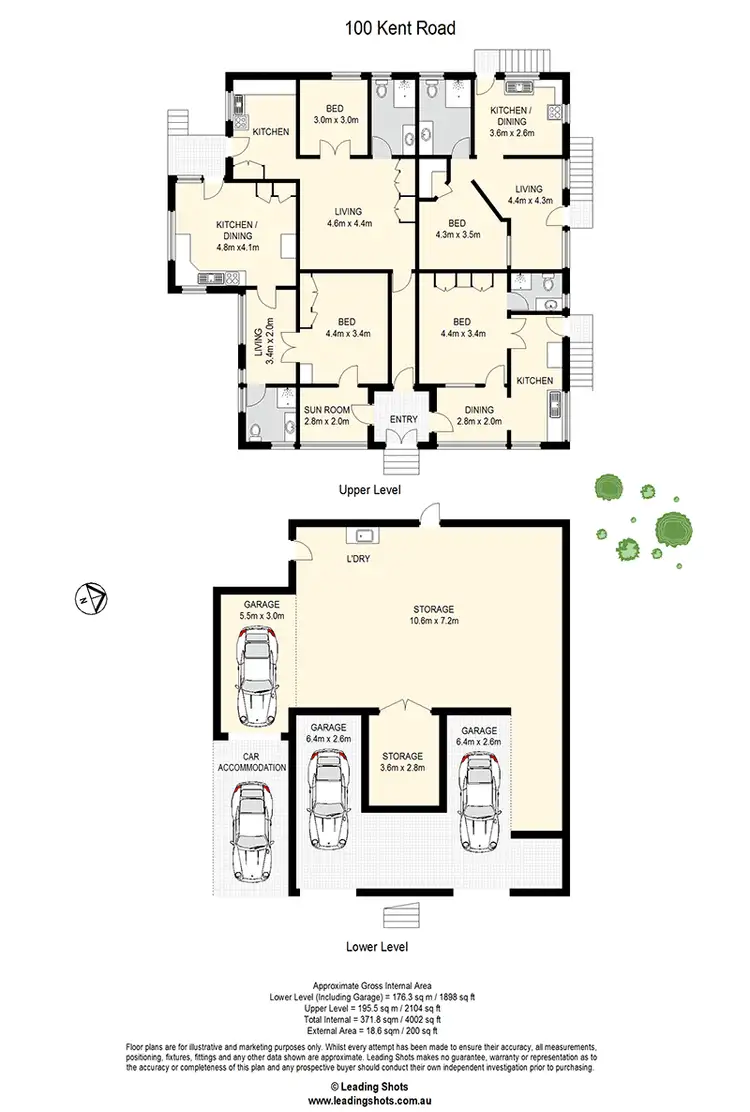 Floorplan of Homely block of units listing, 100 Kent Road, Wooloowin QLD 4030