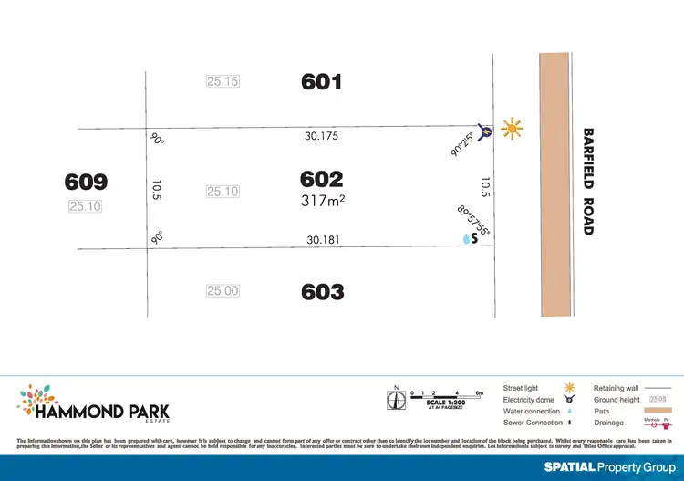 Floorplan of Homely land listing, Lot 602 Barfield Rd, Hammond Park WA 6164