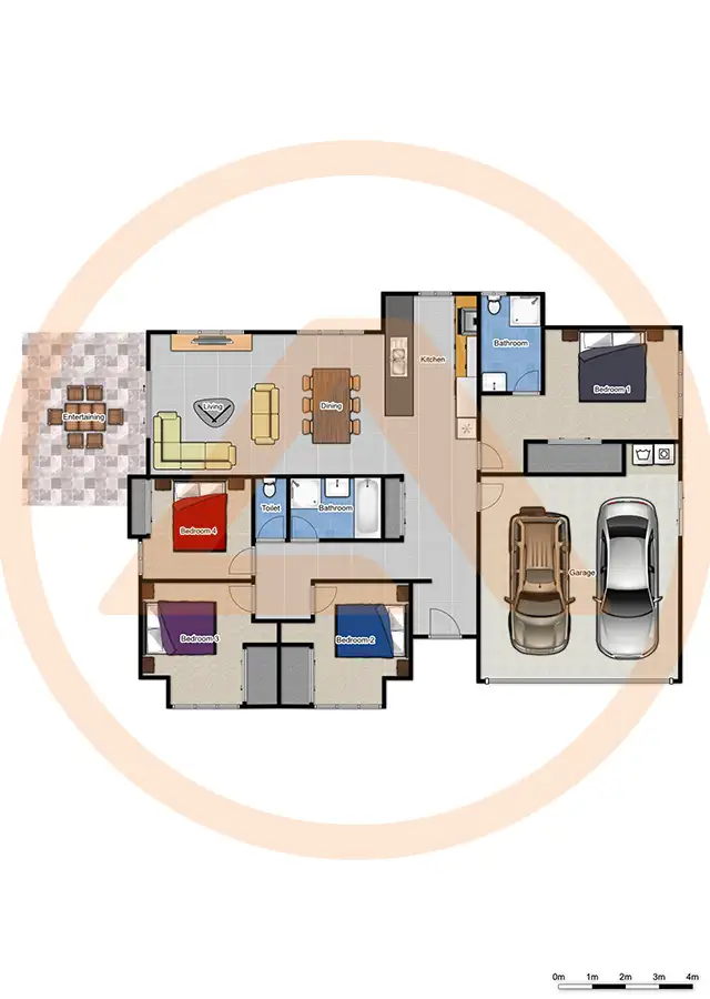 Floorplan of Homely house listing, 30 Lachlan Lane, Hillcrest QLD 4118