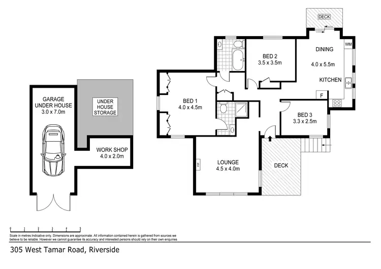 Floorplan of Homely house listing, 305 West Tamar Rd, Riverside TAS 7250