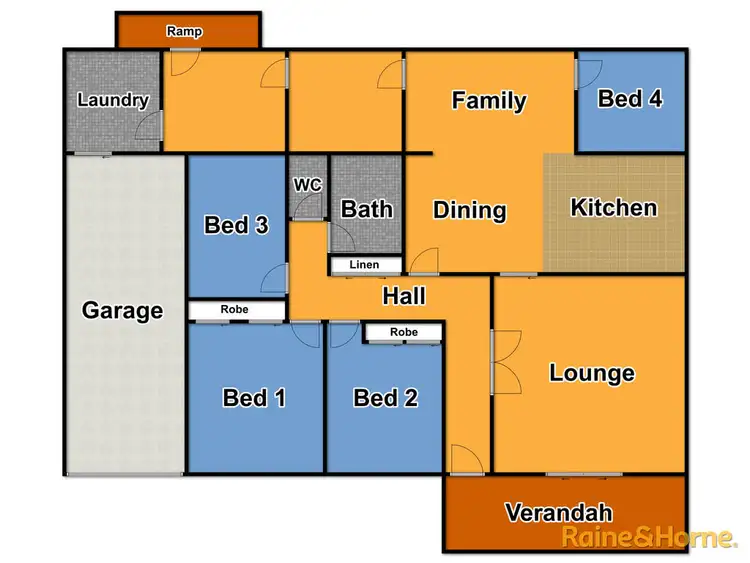 Floorplan of Homely house listing, 401 Fitzroy Street, Dubbo NSW 2830