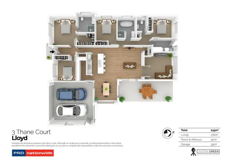 Floorplan of Homely house listing, 3 Thane Court, Lloyd NSW 2650