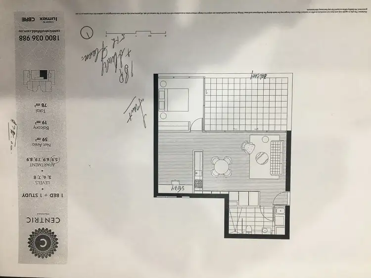 Floorplan of Homely apartment listing, 809/9-13 Parnell Street, Strathfield NSW 2135