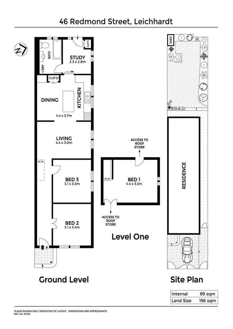 Floorplan of Homely house listing, 46 Redmond Street, Leichhardt NSW 2040