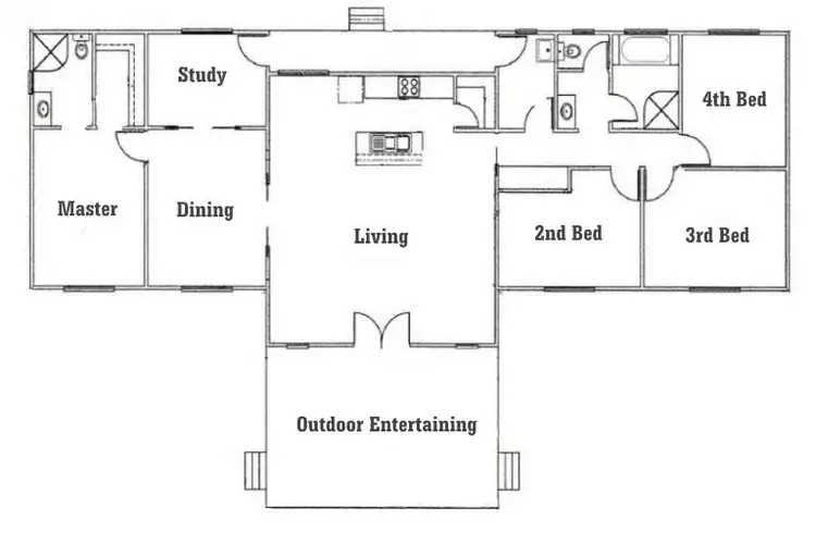 Floorplan of Homely house listing, 35-41 Lorikeet Court, Boston SA 5607