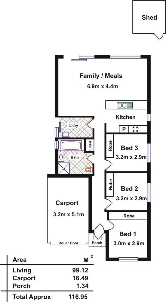 Floorplan of Homely house listing, 21 Orchard Drive, Evanston SA 5116