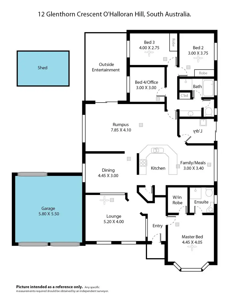 Floorplan of Homely house listing, 12 Glenthorn Crescent, O'halloran Hill SA 5158