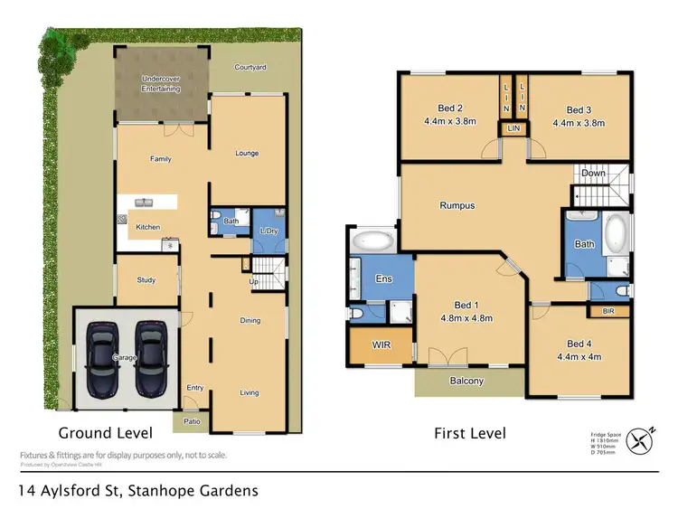 Floorplan of Homely house listing, 14 Aylsford Street, Stanhope Gardens NSW 2768