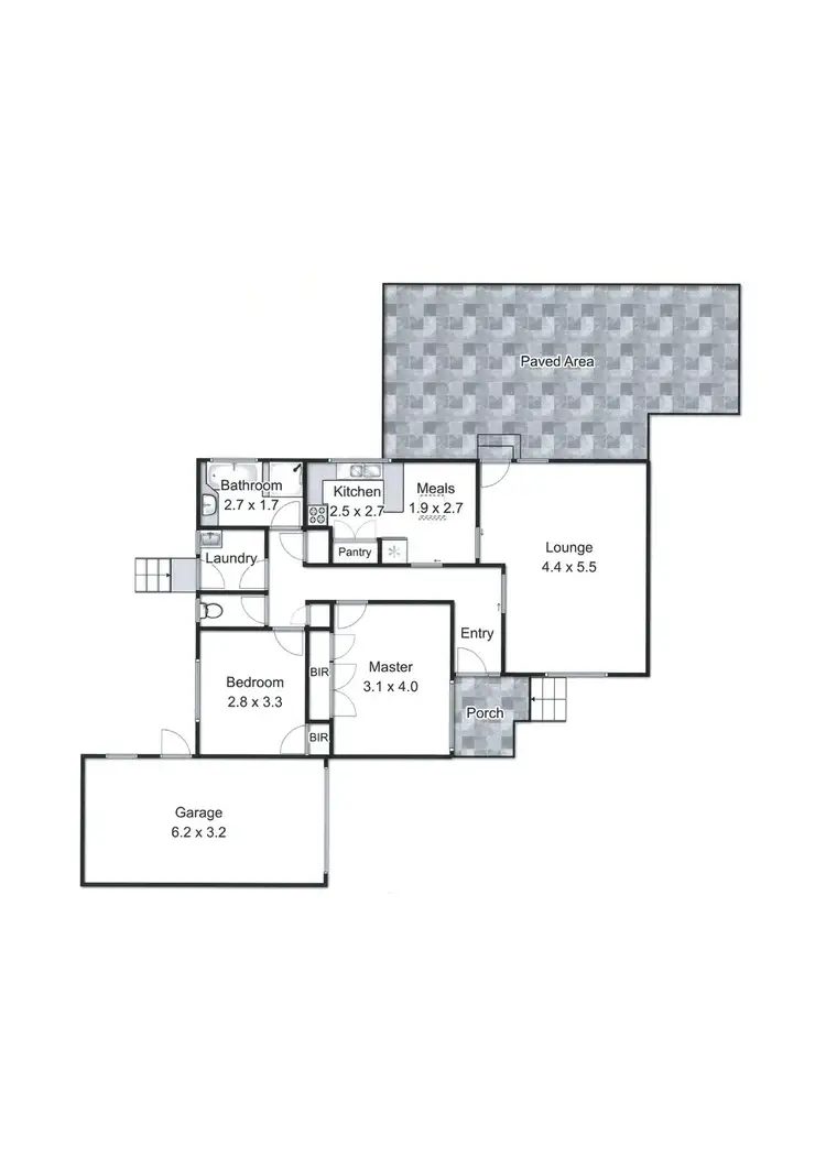 Floorplan of Homely unit listing, 6/7-9 City Road, Ringwood VIC 3134