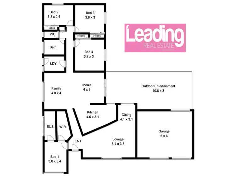Floorplan of Homely house listing, 1 Duncraig Grove, Sunbury VIC 3429