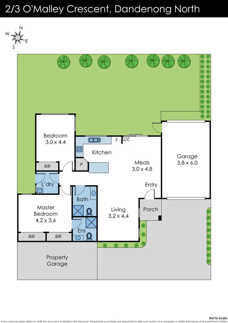 Floorplan of Homely house listing, 2/3 O'Malley Crescent, Dandenong North VIC 3175