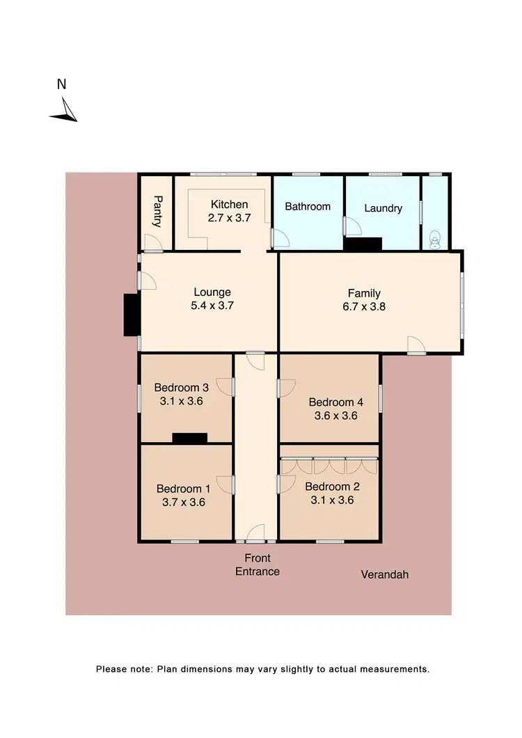 Floorplan of Homely house listing, 650 Egerton-Ballark Road, Bungal VIC 3334
