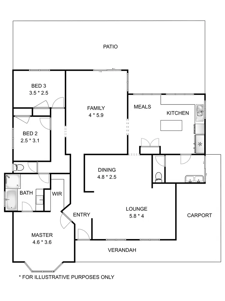 Floorplan of Homely house listing, 73 Quickly Crescent, Hamilton Hill WA 6163