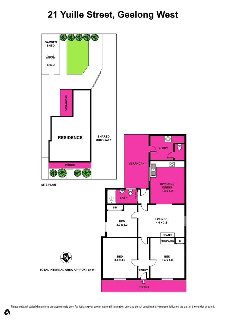 Floorplan of Homely house listing, 21 Yuille Street, Geelong West VIC 3218