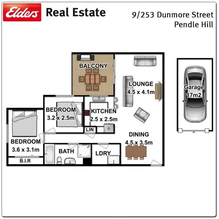 Floorplan of Homely unit listing, 9/253 Dunmore Street, Pendle Hill NSW 2145