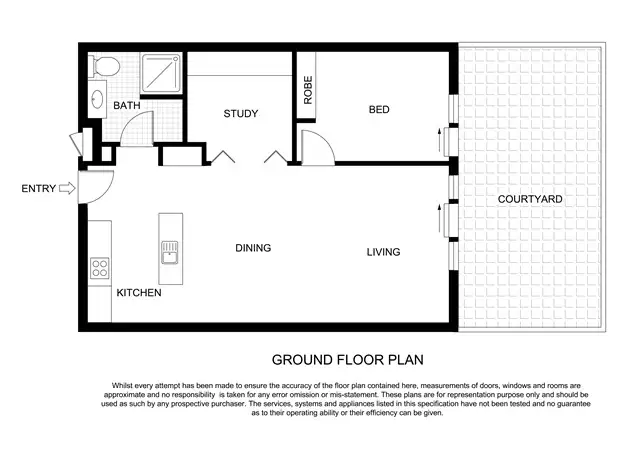 Floorplan of Homely unit listing, 118/8 Baudinette Circuit, Bruce ACT 2617