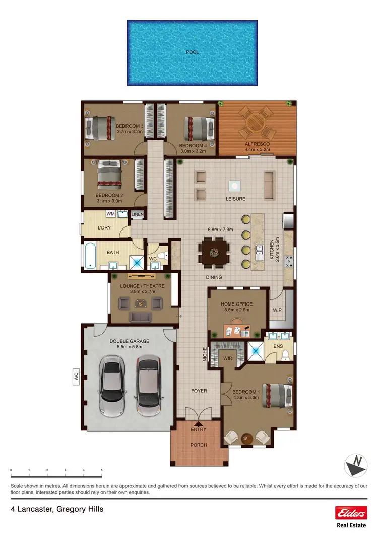 Floorplan of Homely house listing, 4 LANCASTER STREET, Gregory Hills NSW 2557