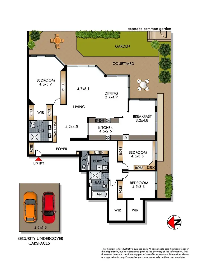 Floorplan of Homely apartment listing, 6/39 Sutherland Crescent, Darling Point NSW 2027