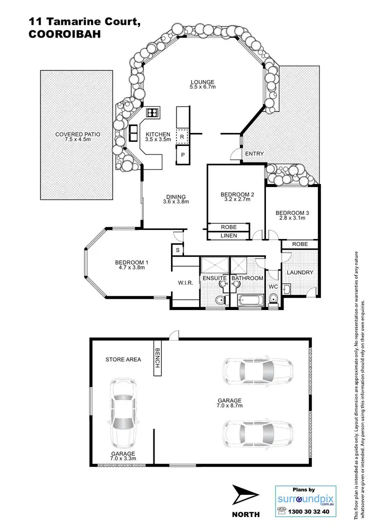 Floorplan of Homely house listing, 11 Tamarine Court, Cooroibah QLD 4565