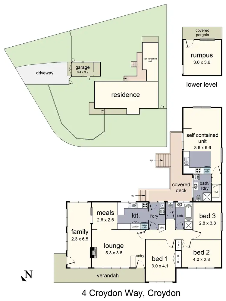Floorplan of Homely house listing, 4 Croydon Way, Croydon VIC 3136
