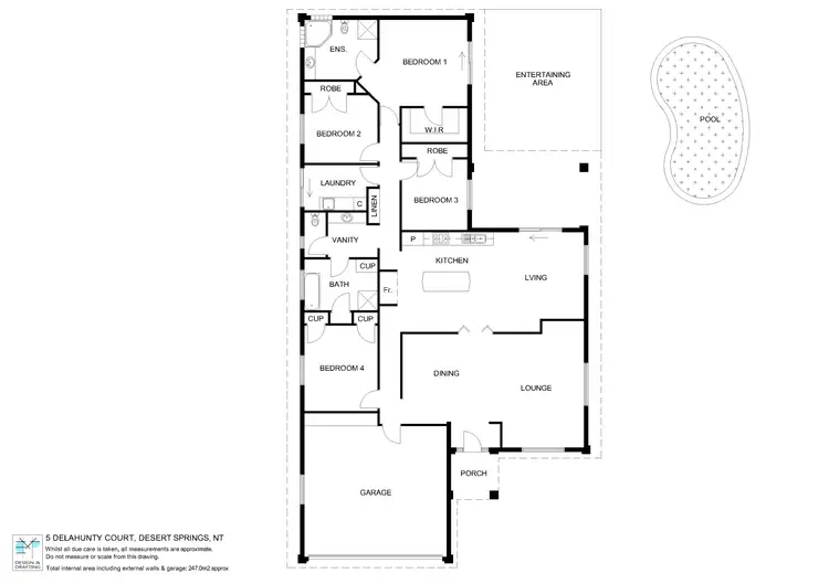 Floorplan of Homely house listing, 5 Delahunty Ct, Desert Springs NT 870