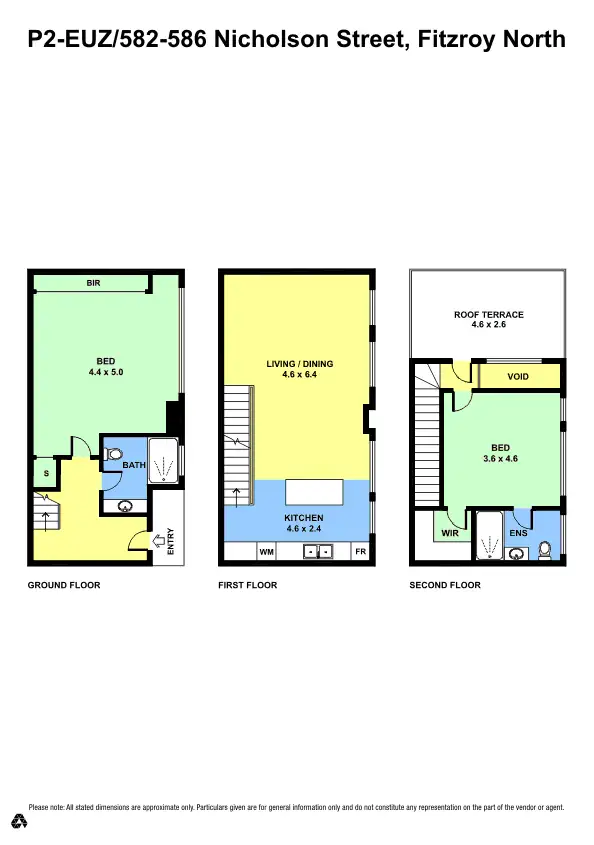 Floorplan of Homely townhouse listing, 2/582-586 Nicholson Street, Fitzroy North VIC 3068
