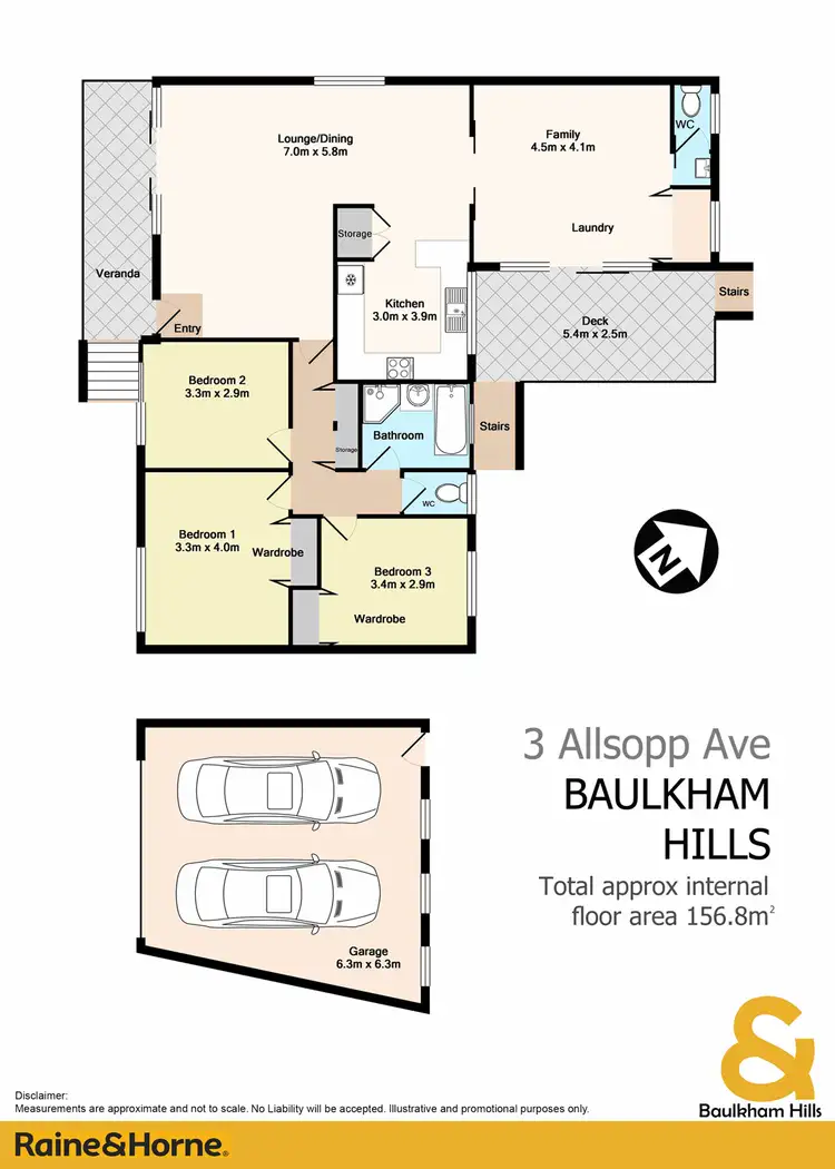Floorplan of Homely house listing, 3 Allsopp Avenue, Baulkham Hills NSW 2153