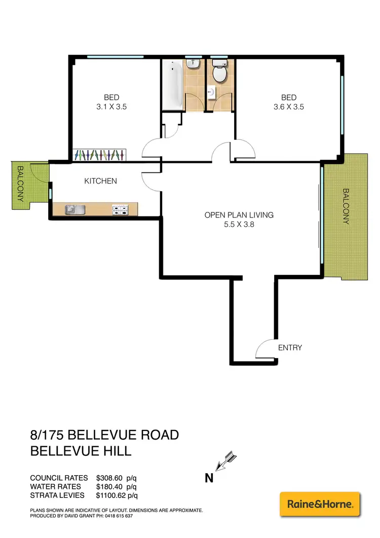 Floorplan of Homely apartment listing, 8/175 Bellevue Road, Bellevue Hill NSW 2023