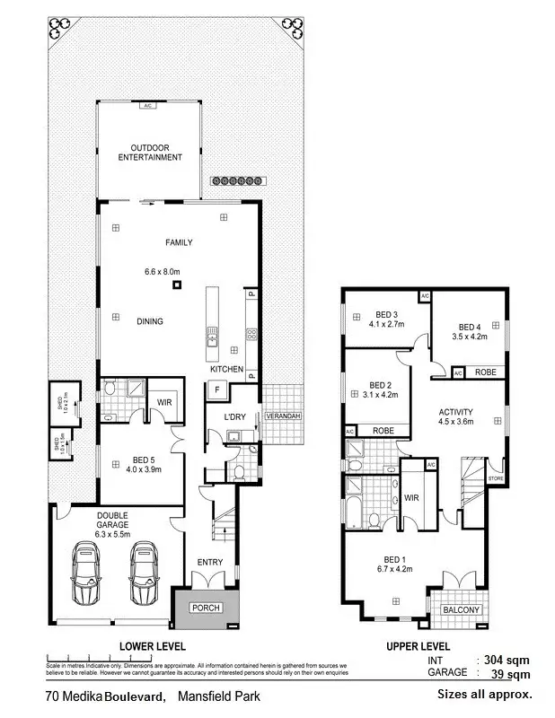 Floorplan of Homely house listing, 70 Medika Boulevard, Mansfield Park SA 5012