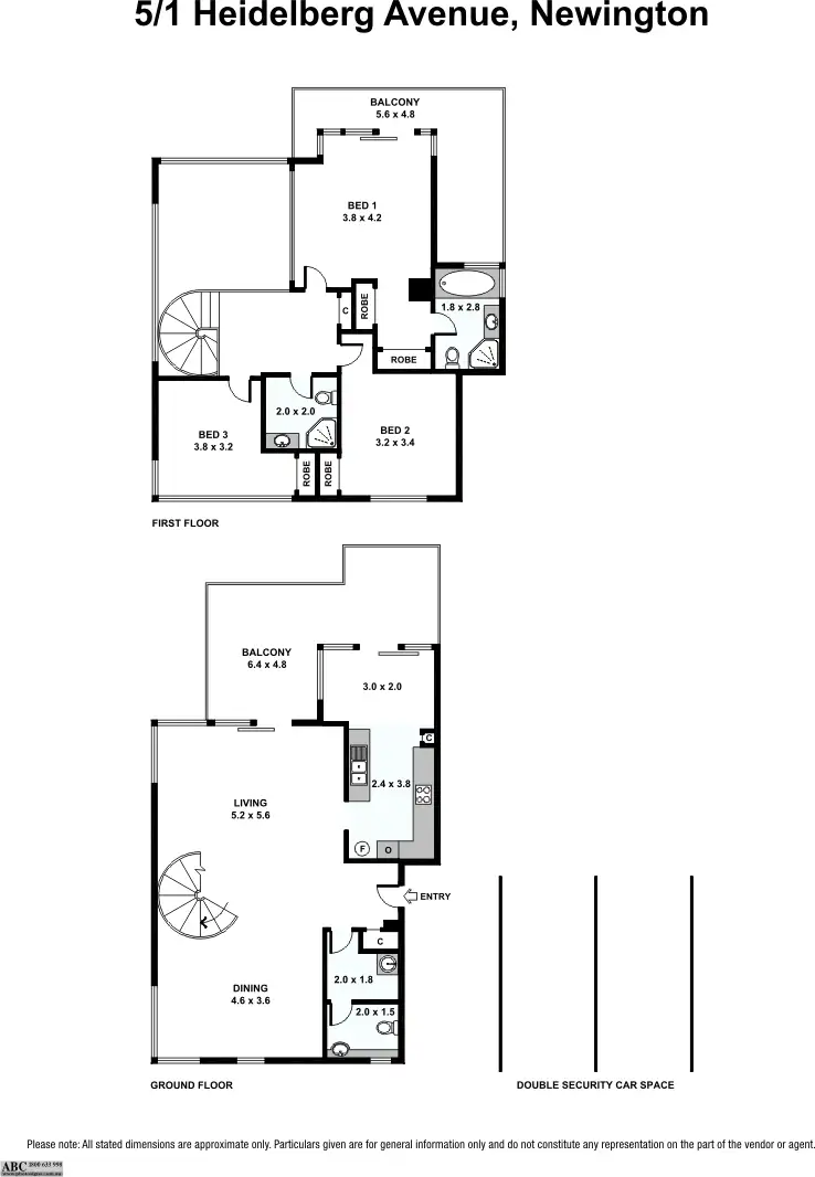 Floorplan of Homely apartment listing, 5/1 Heidelberg Avenue, Newington NSW 2127
