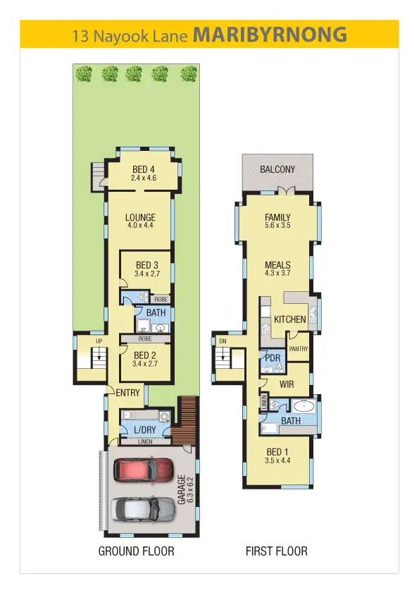 Floorplan of Homely house listing, 13 Nayook Lane, Maribyrnong VIC 3032