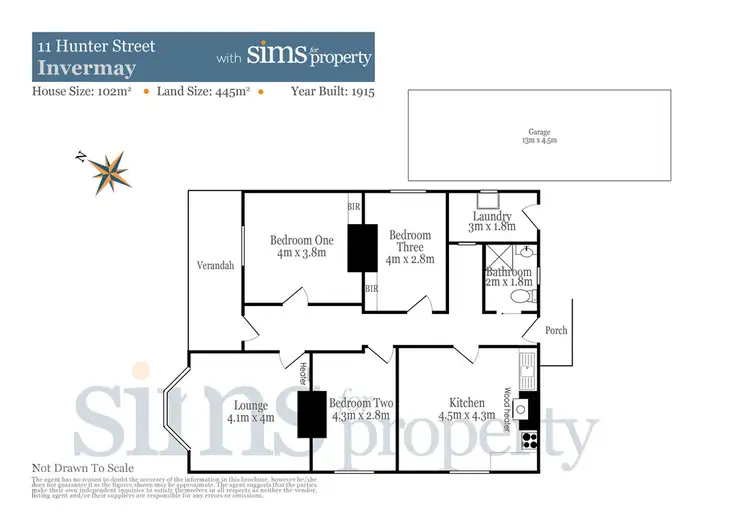 Floorplan of Homely house listing, 11 Hunter Street, Invermay TAS 7248