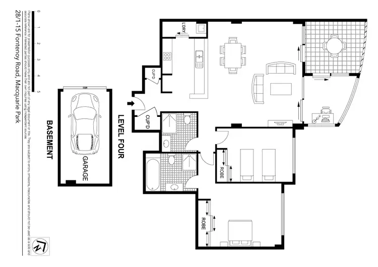 Floorplan of Homely apartment listing, 28/1-15 Fontenoy Road, Macquarie Park NSW 2113