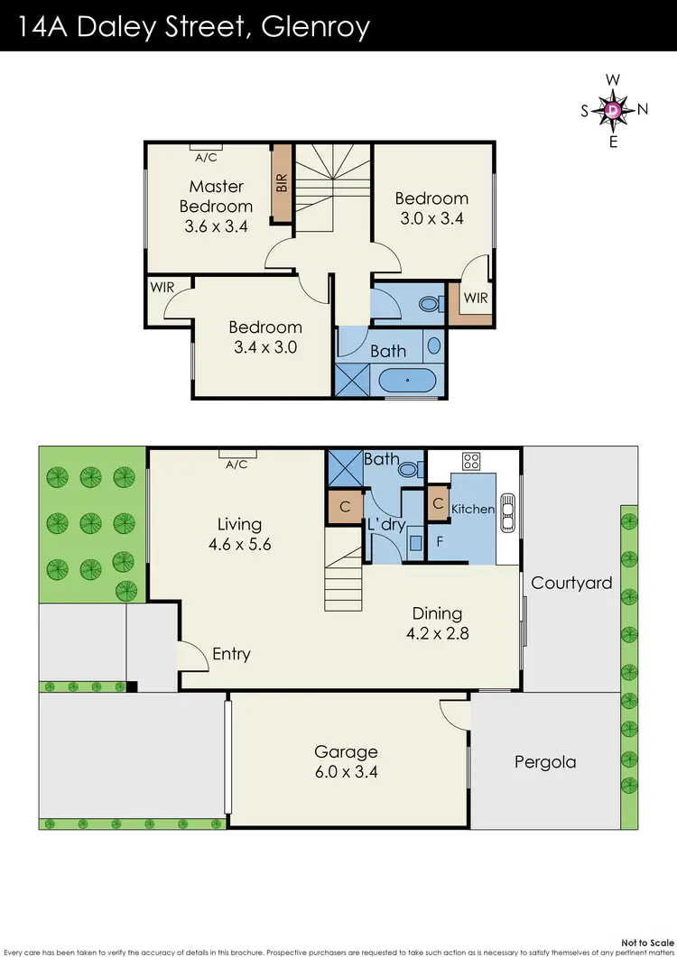Floorplan of Homely townhouse listing, 14A Daley Street, Glenroy VIC 3046