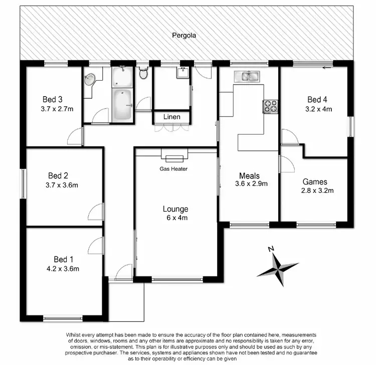 Floorplan of Homely house listing, 22 Wilga Road, Mount Gambier SA 5290