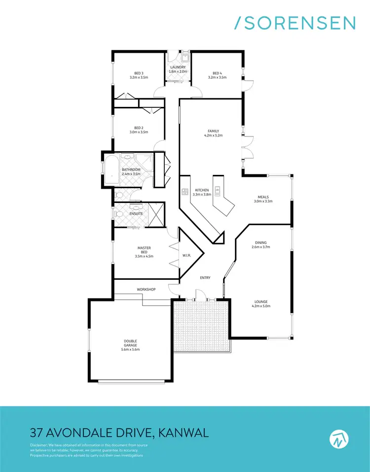 Floorplan of Homely house listing, 37 Avondale Drive, Kanwal NSW 2259