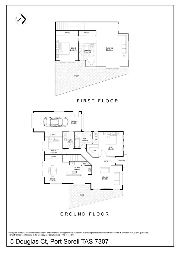 Floorplan of Homely house listing, 5 Douglas Court, Port Sorell TAS 7307