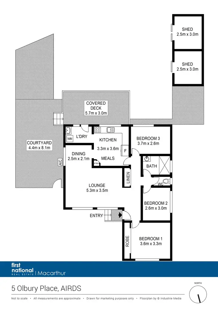 Floorplan of Homely house listing, 5 Olbury Place, Airds NSW 2560