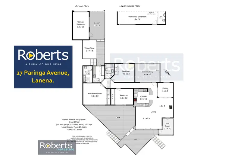 Floorplan of Homely house listing, 27 Paringa Ave, Lanena TAS 7275