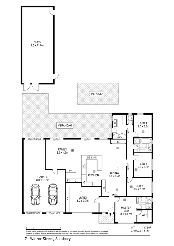 Floorplan of Homely house listing, 71 Winzor Street, Salisbury SA 5108