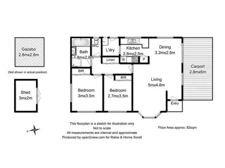 Floorplan of Homely unit listing, Unit 2, 19 Weston Hill Road, Sorell TAS 7172