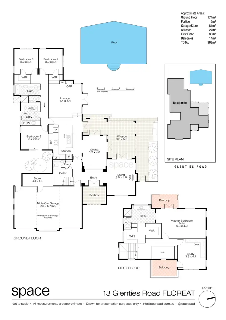 Floorplan of Homely house listing, 13 Glenties Road, Floreat WA 6014