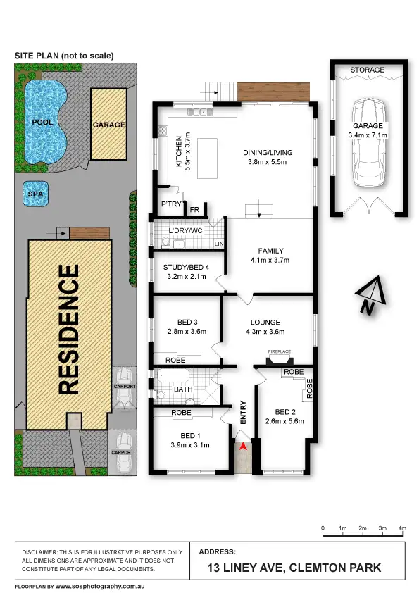 Floorplan of Homely house listing, 13 Liney Avenue, Clemton Park NSW 2206