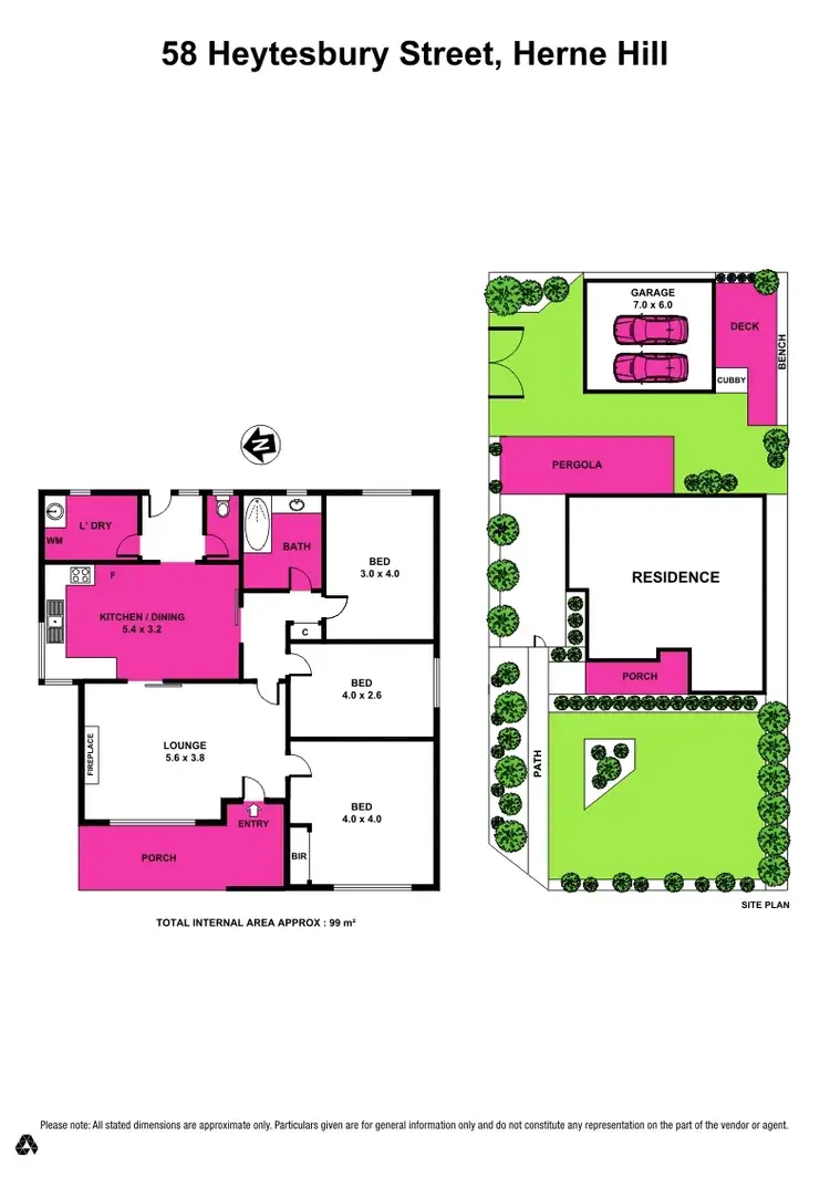 Floorplan of Homely house listing, 58 Heytesbury Street, Herne Hill VIC 3218