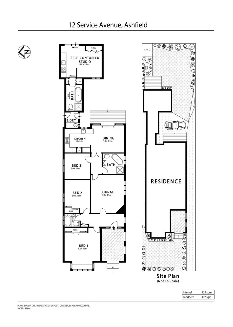 Floorplan of Homely house listing, 12 Service Avenue, Ashfield NSW 2131