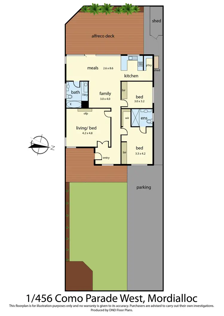 Floorplan of Homely house listing, 456 Como Parade West, Mordialloc VIC 3195