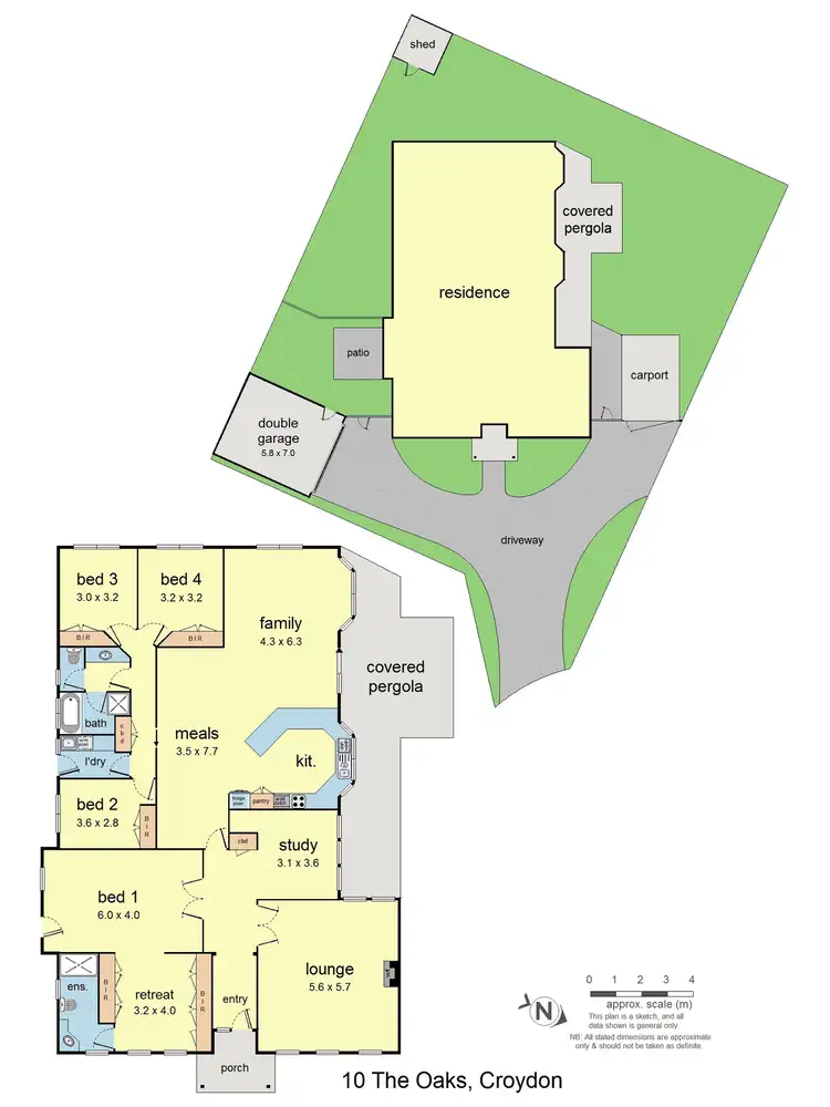 Floorplan of Homely house listing, 10 The Oaks, Croydon VIC 3136